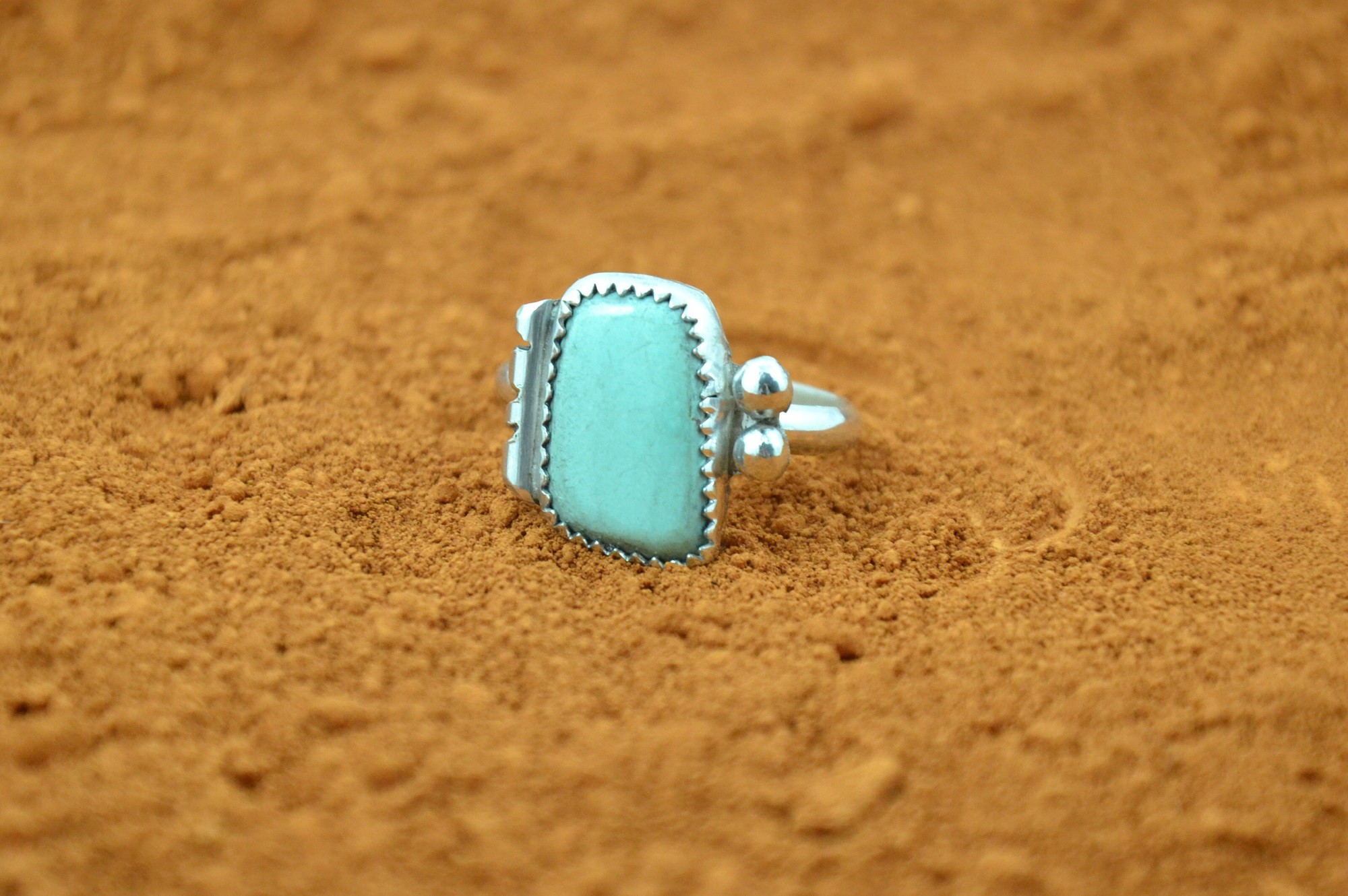 Bague am rindienne turquoise Royston kateya art amerindien